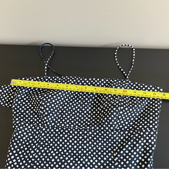 Evan Picone Diamond Polka Dot Tie Back Dress - Picture 12 of 15